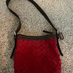 Red Coach Slingbody Backpack